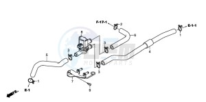 XL125V VARADERO drawing AIR INJECTION CONTROL VALVE (XL125V7/8)