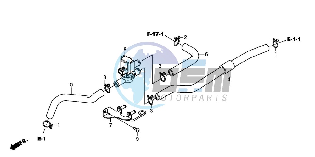 AIR INJECTION CONTROL VALVE (XL125V7/8)