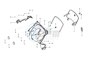 SHARK - 150 cc drawing LEG SHIELD