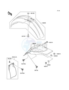 KX65 KX65A7F EU drawing Fenders