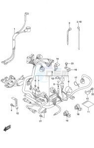 DF 9.9B drawing Harness Non-Remote Control