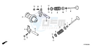 SH125B drawing CAMSHAFT/ VALVE