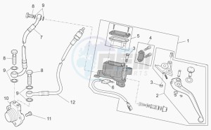 Breva V 850 IE IE drawing Clutch control complete