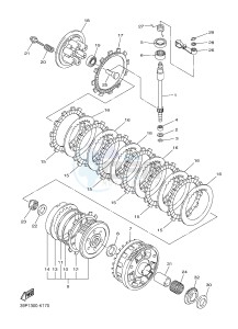 FZ8-SA FZ8 FAZER (ABS) 800 (1BD8 1BD9) drawing CLUTCH