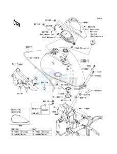 VN 900 C [VULCAN 900 CUSTOM] (7F-9FA) C9F drawing FUEL TANK -- C9F- -