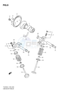 TU250X (E28) drawing CAMSHAFT - VALVE