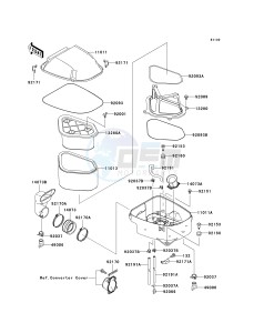 KSV 700 B [KFX 700] (B6F-B9F) B9F drawing AIR CLEANER