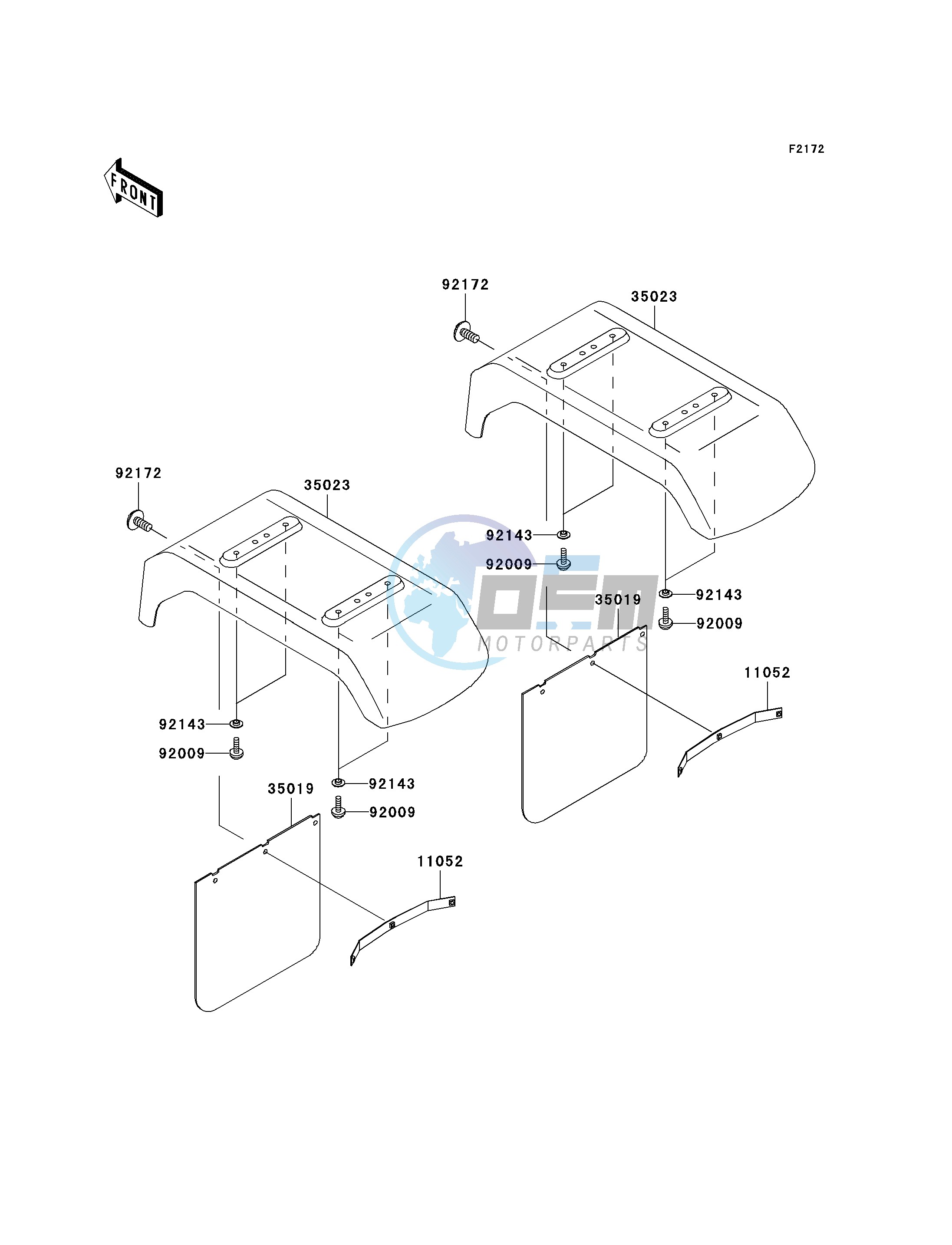 REAR FENDER-- S- -