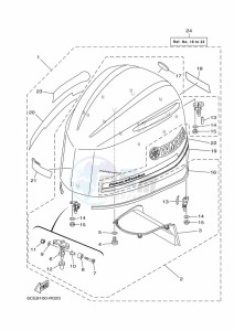 LF250CA drawing FAIRING-UPPER