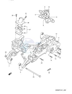 AD50 (E41) drawing CRANKCASE (MODEL L E41)