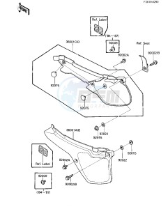 KDX 80 C [KDX80] (C1-C5) [KDX80] drawing SIDE COVERS