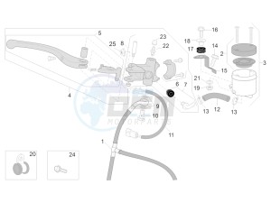 RSV 4 1000 APRC Factory ABS USA drawing Front master brake cilinder