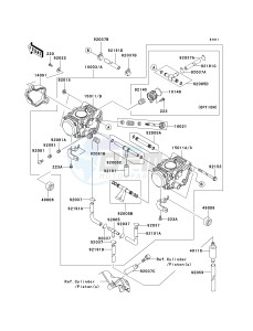 KVF 700 A [PRAIRIE 700 4X4] (A6F) A6F drawing CARBURETOR -- US- -