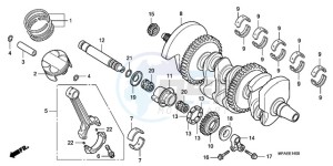 CBF1000AA France - (F / ABS CMF) drawing CRANKSHAFT/PISTON