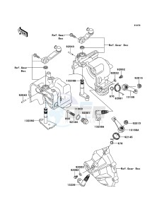 MULE 4010 DIESEL 4x4 KAF950FBF EU drawing Gear Change Mechanism