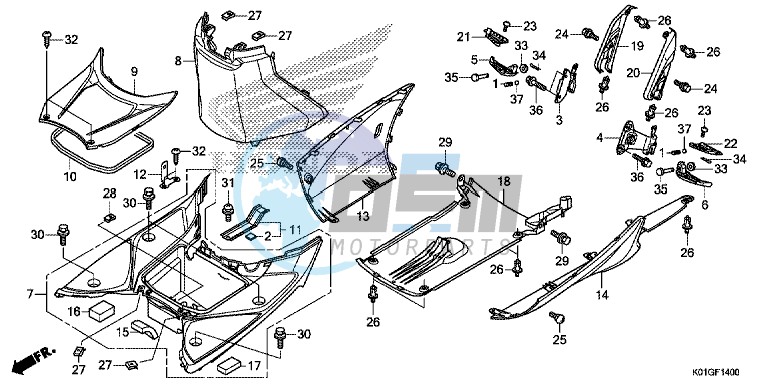 FLOOR STEP/UNDER COVER