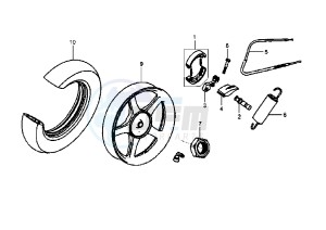 HD EU2 - 200 cc drawing REAR WHEEL