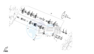 MULHACEN - 125 CC VTHMS1A2A 4T EU3 drawing GEAR BOX