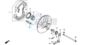 ST70 50 drawing FRONT BRAKE PANEL