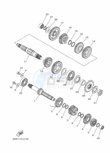 YZ85LW YZ85 (B0GG) drawing TRANSMISSION