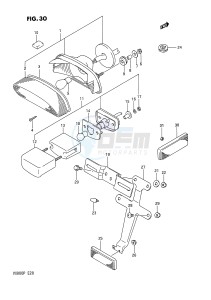 VX800 (E28) drawing REAR COMBINATION LAMP