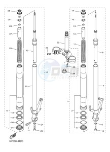 FZ8-S FZ8 FAZER 800 (42PA 42PE) drawing FRONT FORK