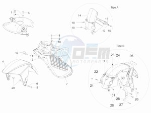 Runner 50 Pure Jet drawing Wheel housing - Mudguard