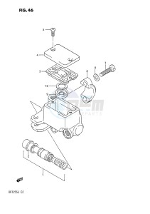 DR125S (E2) drawing FRONT MASTER CYLINDER