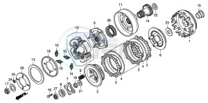 TRX420TM FOURTRAX drawing CLUTCH