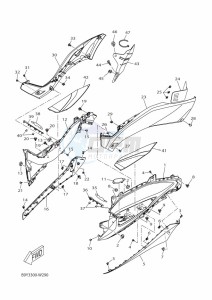 YP125R-DA XMAX 125 TECH MAX (BGU3) drawing WINDSHIELD