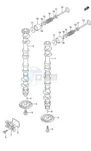 DF 150 drawing Camshaft (Model: TG/ZG)