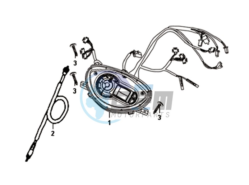 DASHBOARD / METER CABLE  / WIRE HARNESS