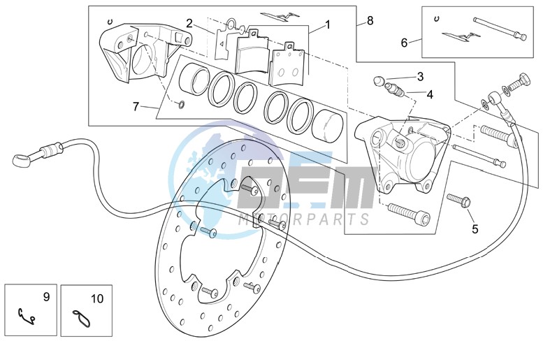 Rear caliper