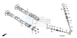 CBR600RA9 Korea - (KO / ABS MK) drawing CAMSHAFT/VALVE