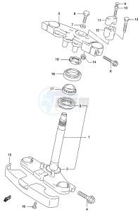 GZ250 (K2) drawing STEERING STEM