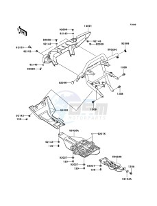 KVF750 4x4 KVF750-A1 EU GB drawing Guard(s)