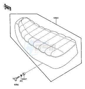 KLT 250 C [PRAIRIE] (C2-C3) [PRAIRIE] drawing SEAT -- 84-85 C2_C3- -