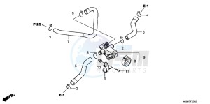 VT750SB drawing AIR INJECTION CONTROLVALVE