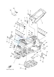 YFZ450 YFZ450D (1PD5 1PD6) drawing FRAME