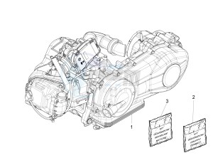 Liberty 125 iGet 4T 3V ie ABS (EMEA) drawing Engine, assembly