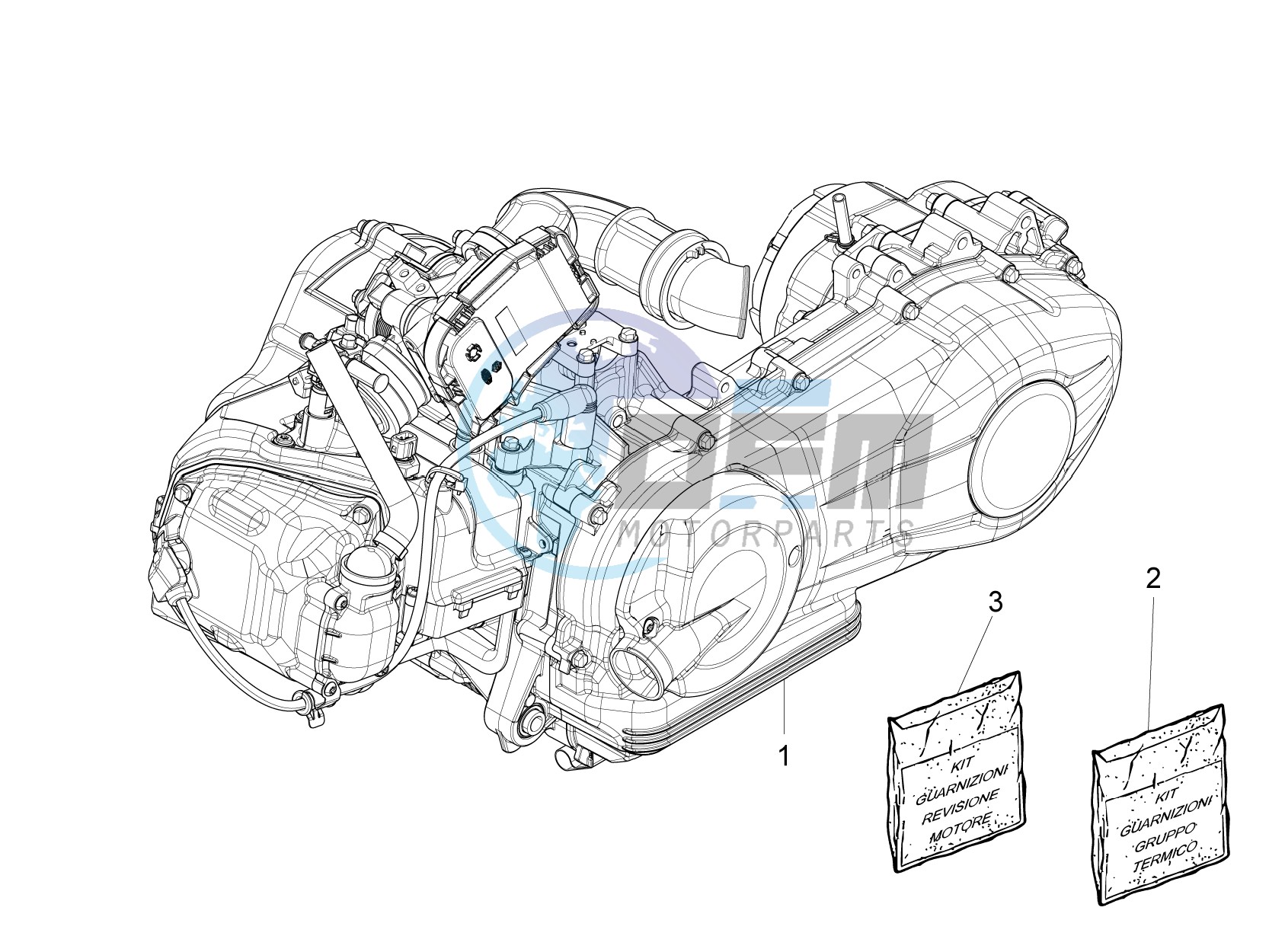 Engine, assembly