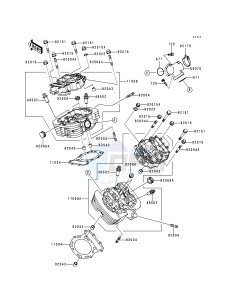 VN 1500 E [VULCAN 1500 CLASSIC] (E1) [VULCAN 1500 CLASSIC] drawing CYLINDER HEAD