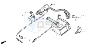 CRF250X drawing BATTERY