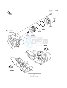 KFX450R KSF450BCS EU drawing Oil Filter