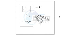 CB600FA39 Europe Direct - (ED / ABS ST) drawing REAR SEAT COWL R-320P