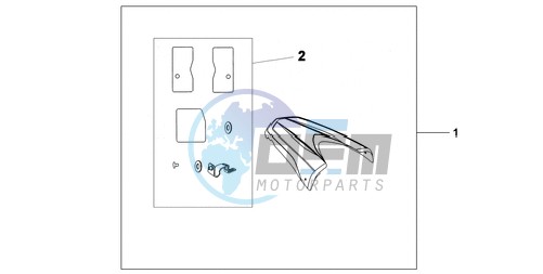 REAR SEAT COWL R-320P