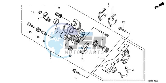 PARKING BRAKE CALIPER