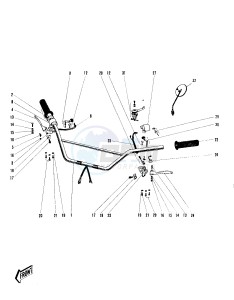 C2 SS TR [ROADRUNNER] (SS-TR) 125 [ROADRUNNER] drawing HANDLEBAR