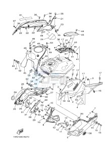 MT07 700 (1WS7 1WS9) drawing FUEL TANK 2