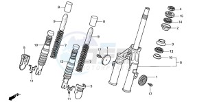 PK50M drawing FRONT FORK